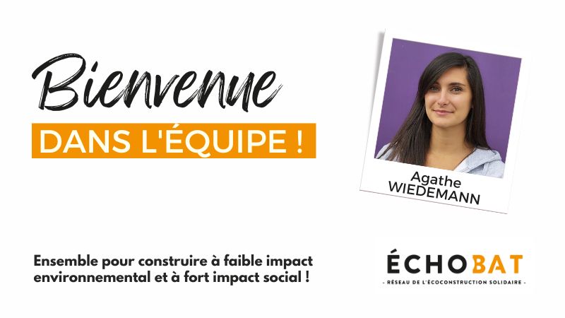 Bienvenue Agathe dans l'équipe ÉCHOBAT